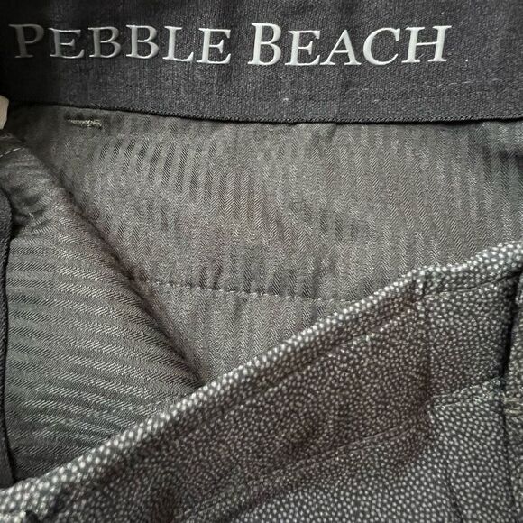 PEBBLE BEACH Shorts Mens 36 Black Dry-Luxe Performance Stretch Pockets NWT Golf - Picture 7 of 11